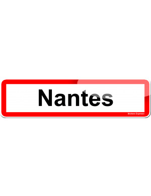 Nantes (15x4cm) - Sticker/autocollant