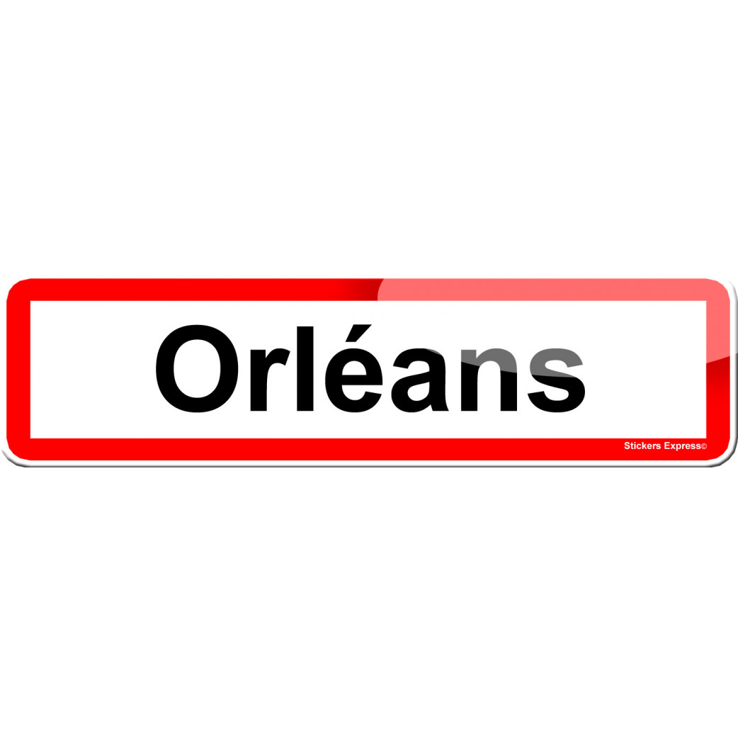 Orléans (15x4cm) - Sticker/autocollant