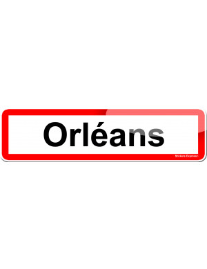 Orléans (15x4cm) - Sticker/autocollant