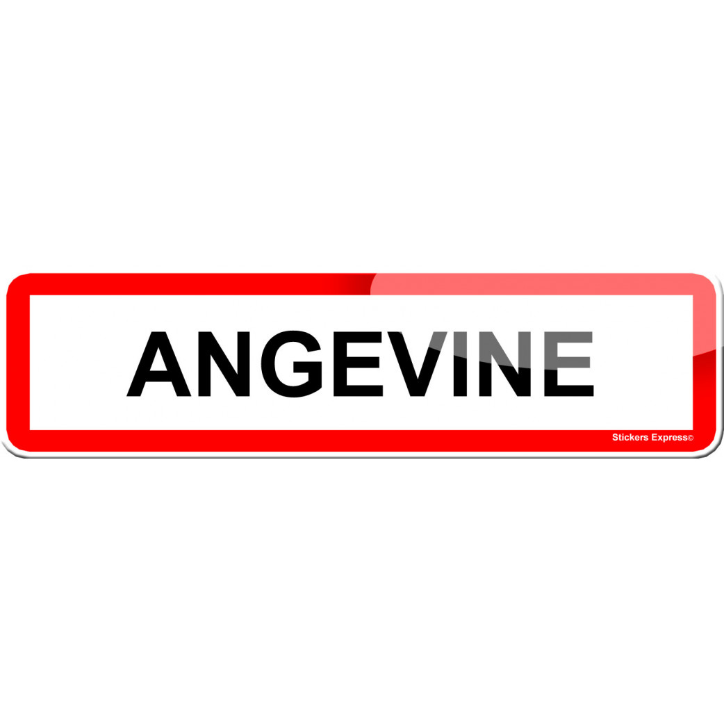Angevine (15x4cm) - Sticker/autocollant