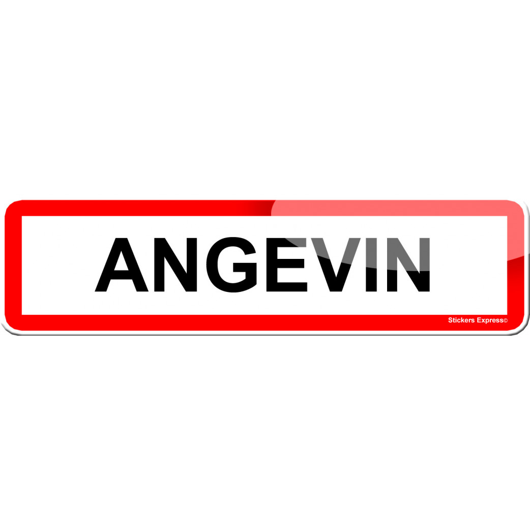 Angevin (15x4cm) - Sticker/autocollant