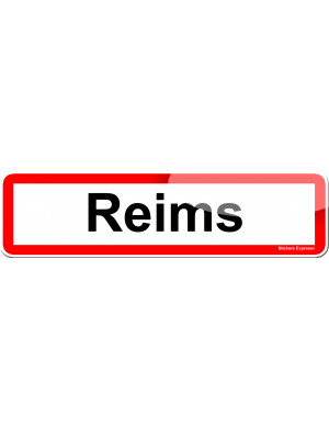 Reims (15x4cm) - Sticker/autocollant