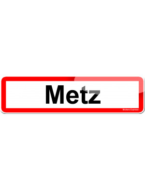 Metz (15x4cm) - Sticker/autocollant