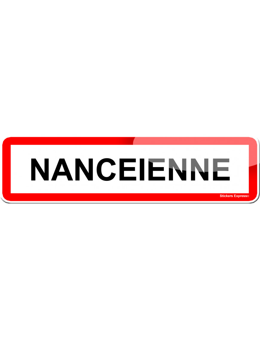 Nancéienne (15x4cm) - Sticker/autocollant