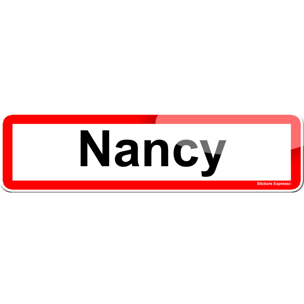 Nancy (15x4cm) - Sticker/autocollant