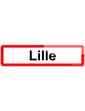 Lille (15x4cm) - Sticker/autocollant