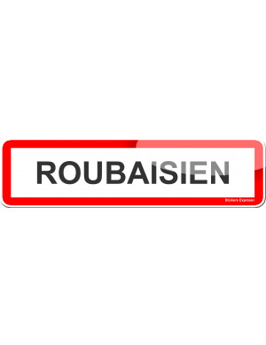 Roubaisien (15x4cm) - Sticker/autocollant