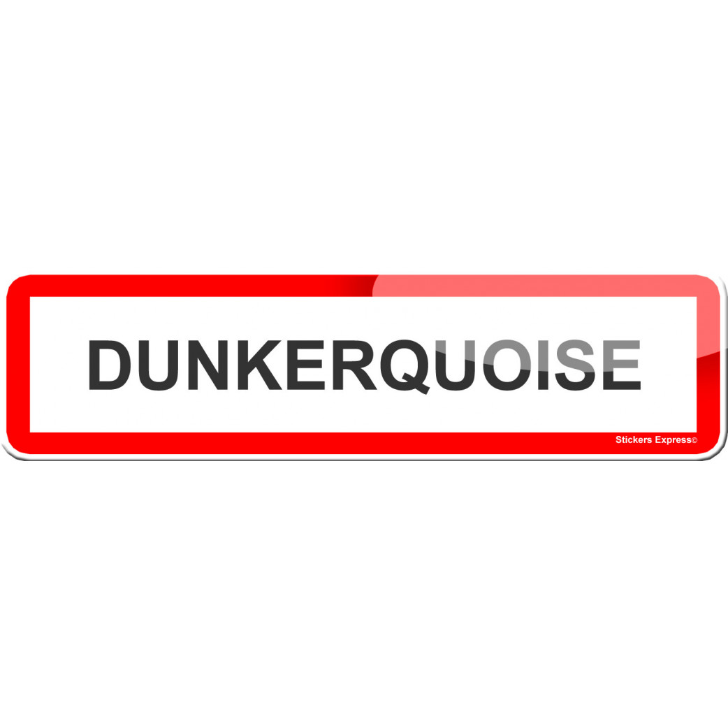 Dunkerquoise (15x4cm) - Sticker/autocollant