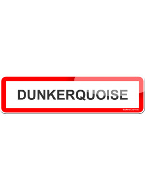 Dunkerquoise (15x4cm) - Sticker/autocollant