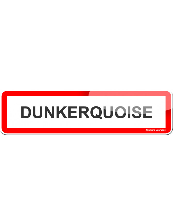 Dunkerquoise (15x4cm) - Sticker/autocollant Dunkerquoise (15x4cm) - Sticker/autocollant