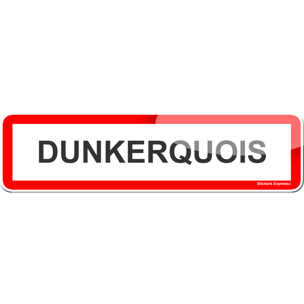 Dunkerquois (15x4cm) - Sticker/autocollant