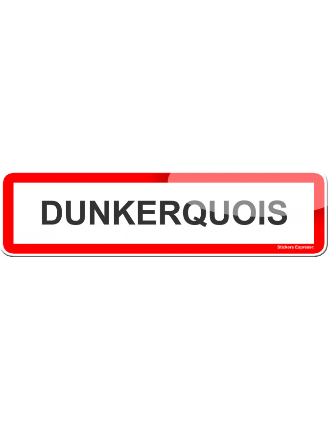 Dunkerquois (15x4cm) - Sticker/autocollant Dunkerquois (15x4cm) - Sticker/autocollant
