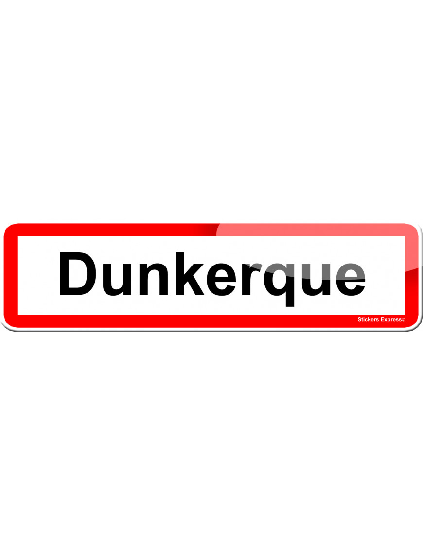 Dunkerque (15x4cm) - Sticker/autocollant