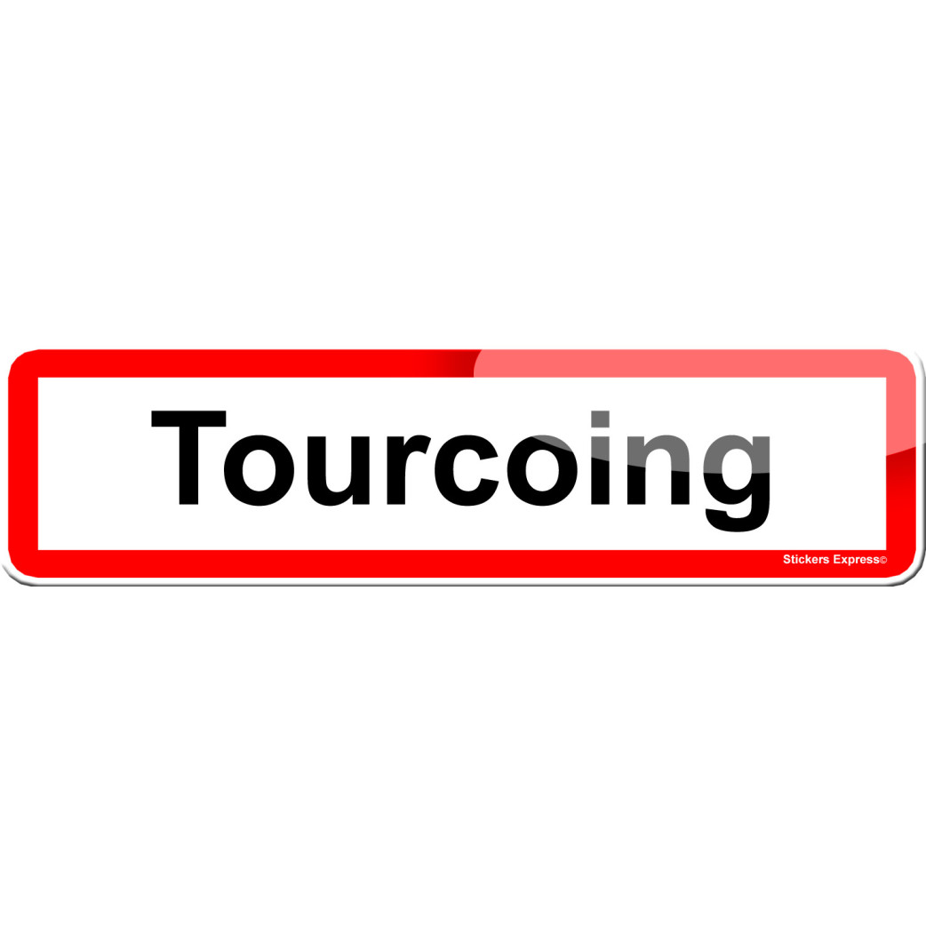 Tourcoing (15x4cm) - Sticker/autocollant