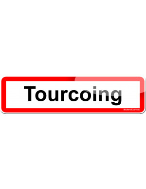 Tourcoing (15x4cm) - Sticker/autocollant