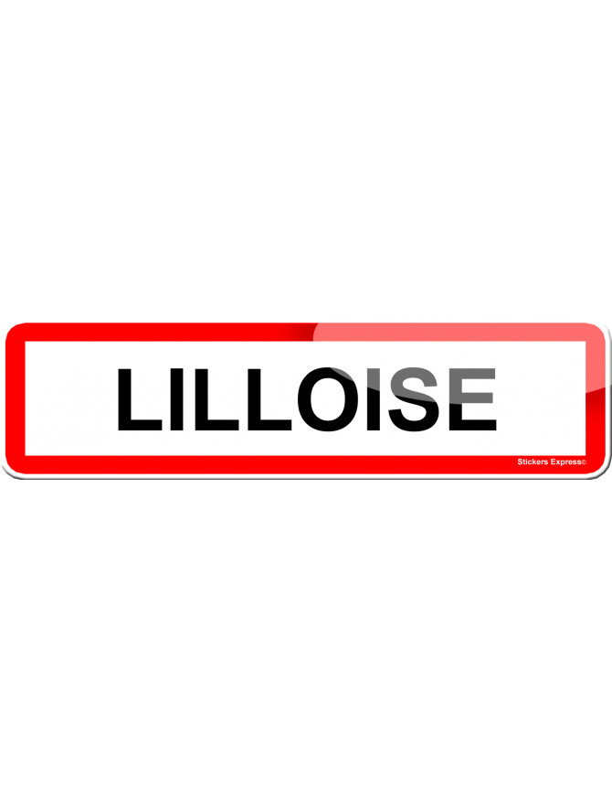 Lilloise (15x4cm) - Sticker/autocollant Lilloise (15x4cm) - Sticker/autocollant