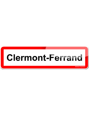Clermont-Ferrand (15x4cm) - Sticker/autocollant