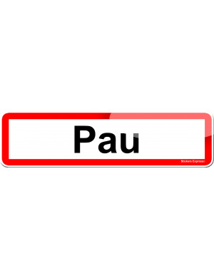 Pau (15x4cm) - Sticker/autocollant
