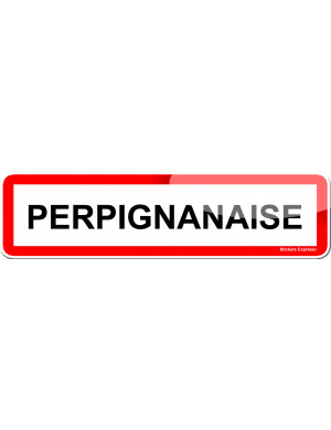 Perpignanaise (15x4cm) - Sticker/autocollant