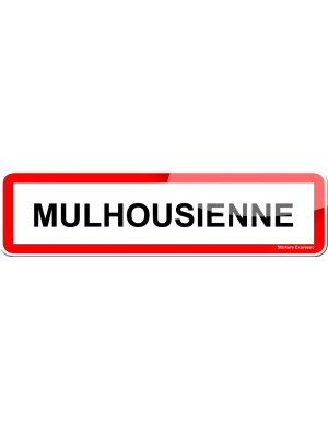 Mulhousienne (15x4cm) - Sticker/autocollant