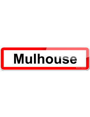 Mulhouse (15x4cm) - Sticker/autocollant