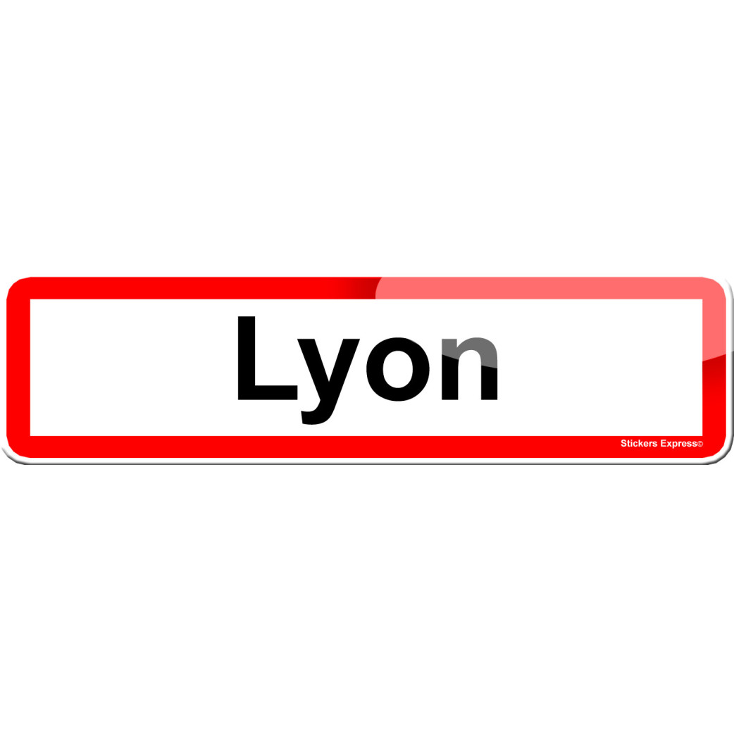Lyon (15x4cm) - Sticker/autocollant