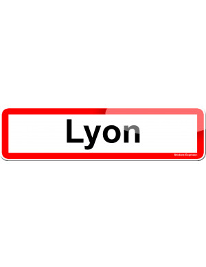 Lyon (15x4cm) - Sticker/autocollant