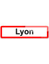 Lyon (15x4cm) - Sticker/autocollant
