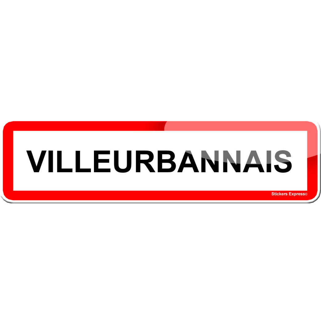 Villeurbannais (15x4cm) - Sticker/autocollant