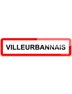 Villeurbannais (15x4cm) - Sticker/autocollant