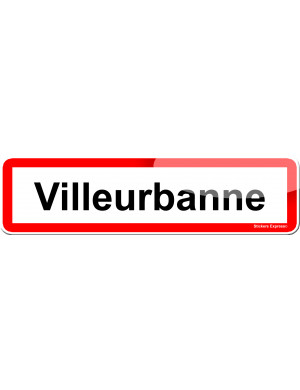Villeurbanne (15x4cm) - Sticker/autocollant