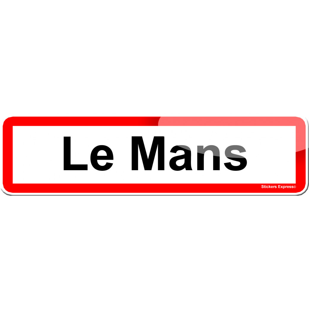 Le Mans (15x4cm) - Sticker/autocollant