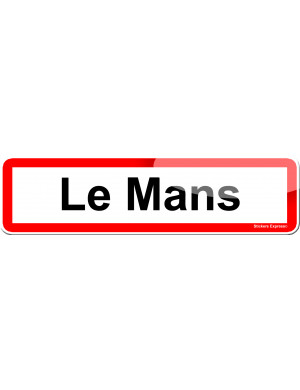 Le Mans (15x4cm) - Sticker/autocollant