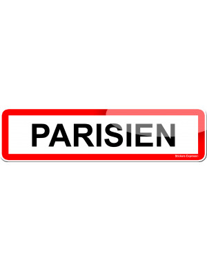 Parisien (15x4cm) - Sticker/autocollant