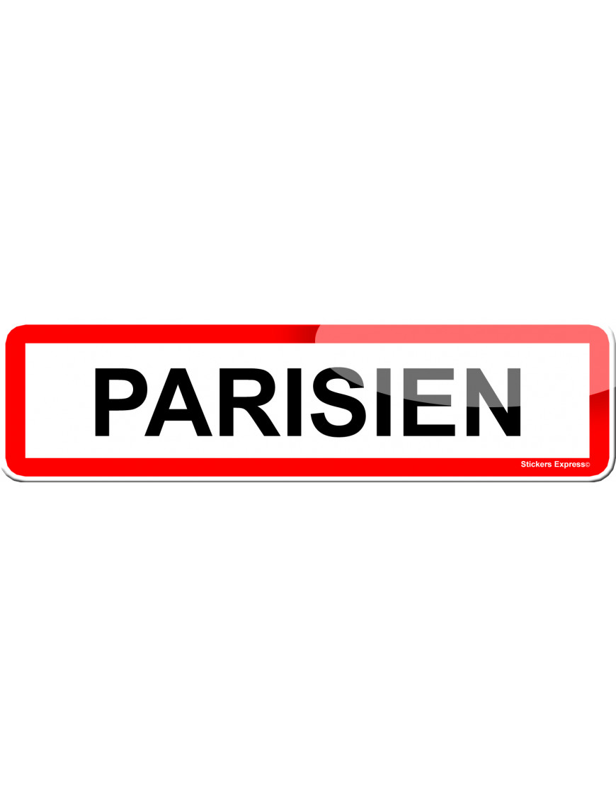 Parisien (15x4cm) - Sticker/autocollant