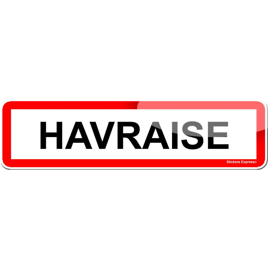 Havraise (15x4cm) - Sticker/autocollant