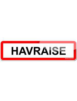 Havraise (15x4cm) - Sticker/autocollant