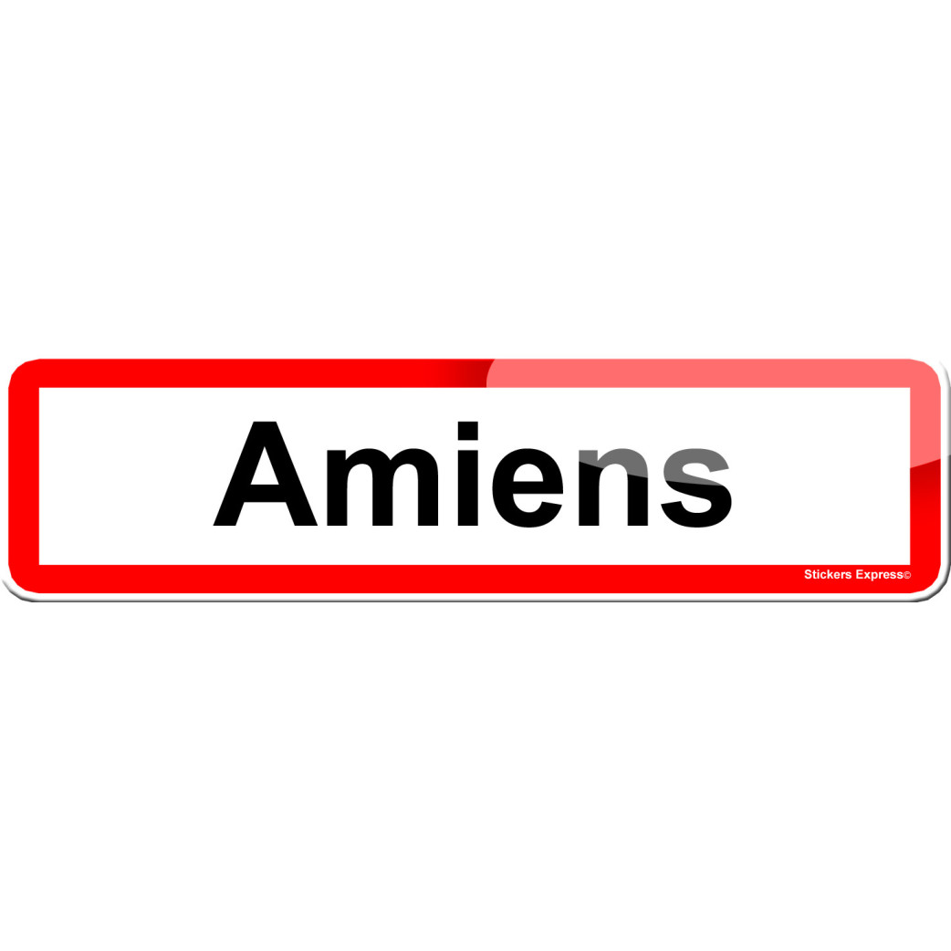 Amiens (15x4cm) - Sticker/autocollant