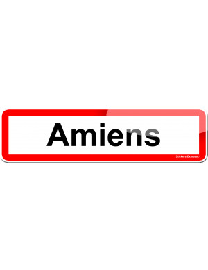 Amiens (15x4cm) - Sticker/autocollant