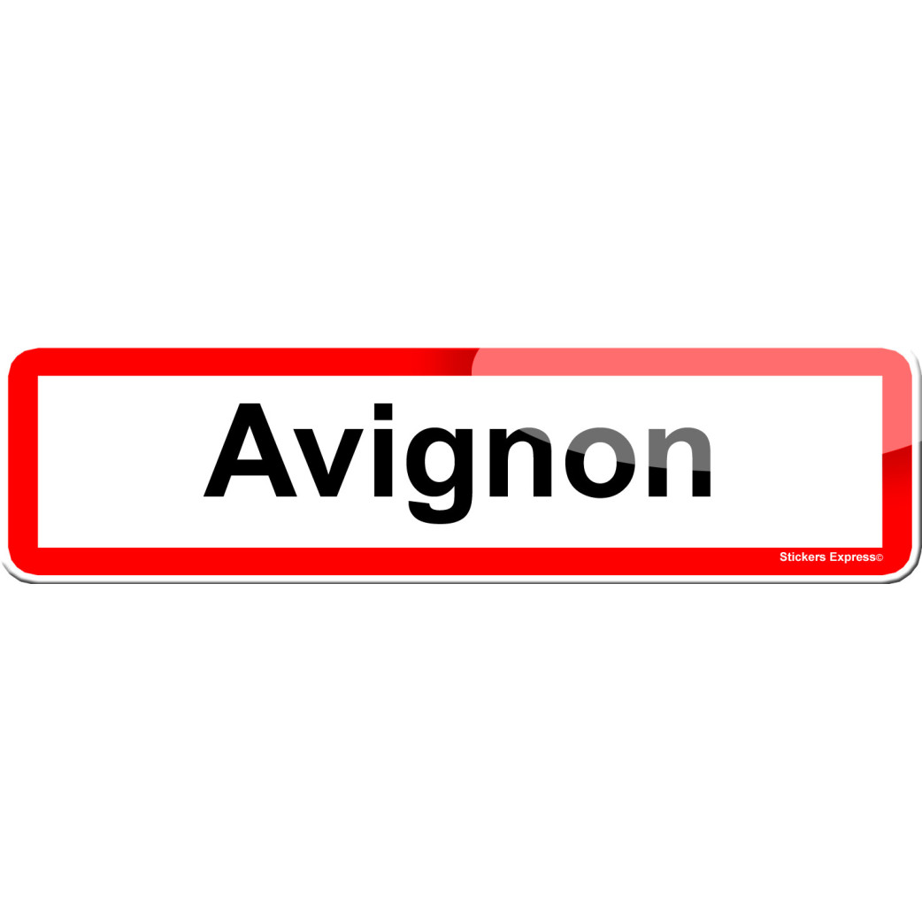 Avignon (15x4cm) - Sticker/autocollant