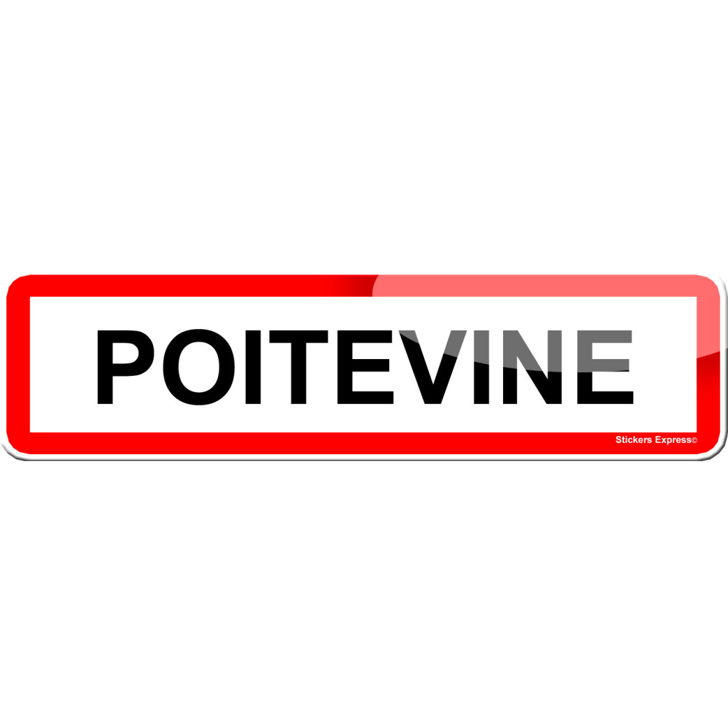 Poitevine (15x4cm) - Sticker/autocollant