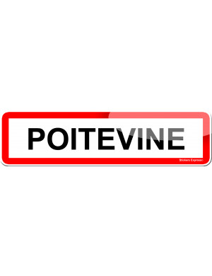Poitevine (15x4cm) - Sticker/autocollant