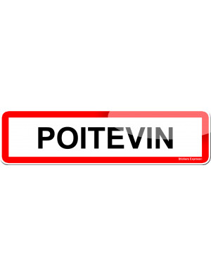 Poitevin (15x4cm) - Sticker/autocollant