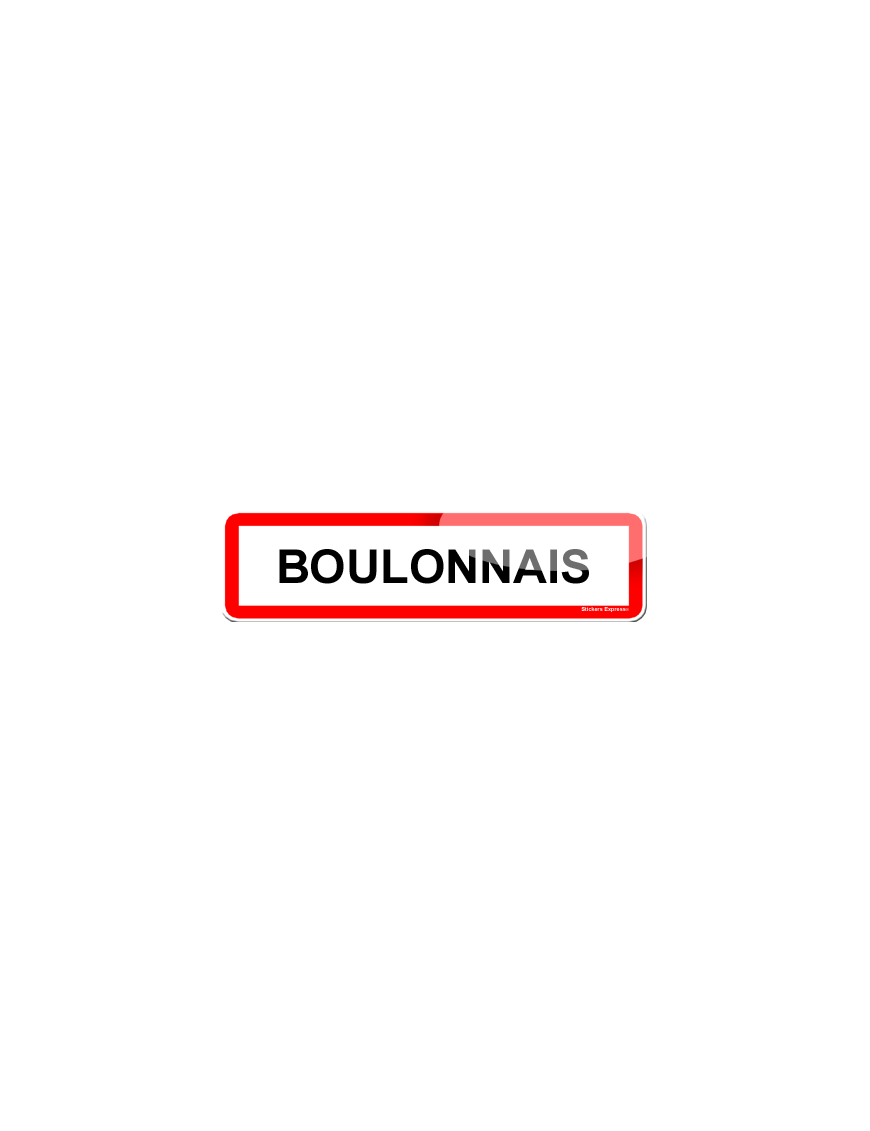 Boulonnais (15x4cm) - Sticker/autocollant