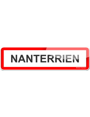 Nanterrien (15x4cm) - Sticker/autocollant