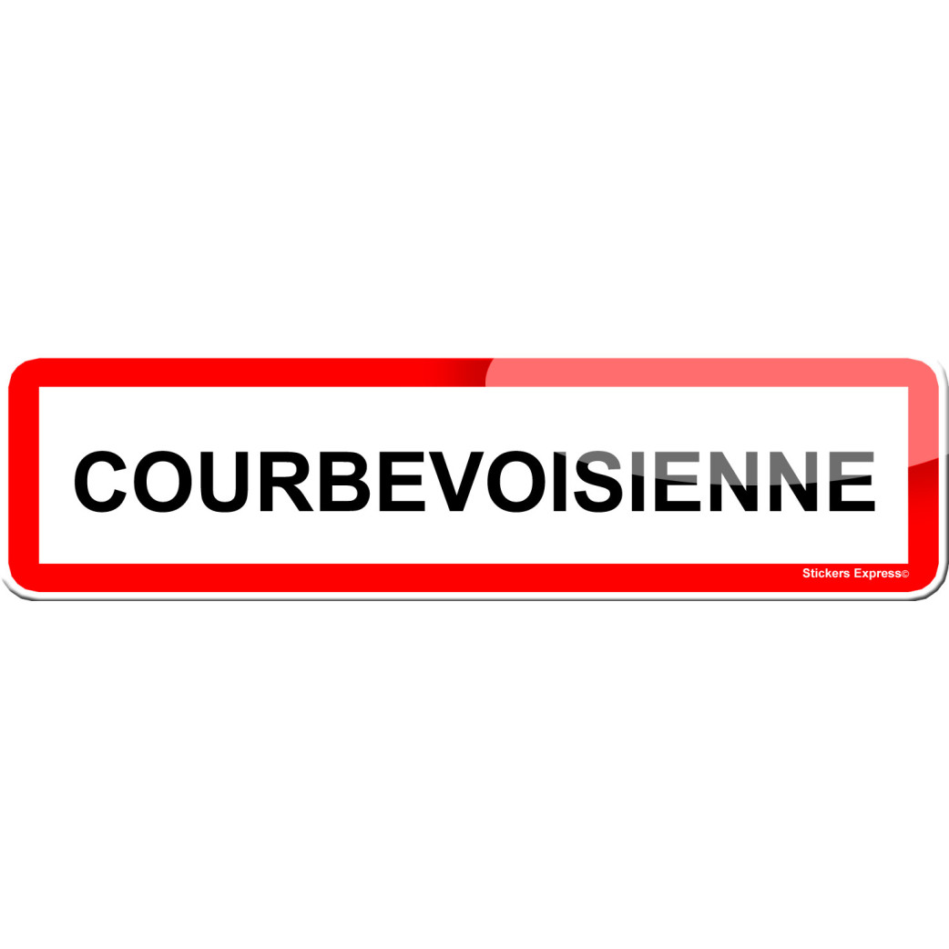 Courbevoisienne (15x4cm) - Sticker/autocollant