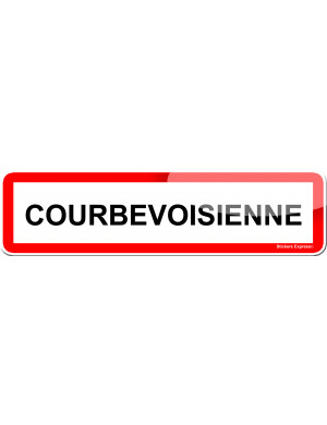 Courbevoisienne (15x4cm) - Sticker/autocollant