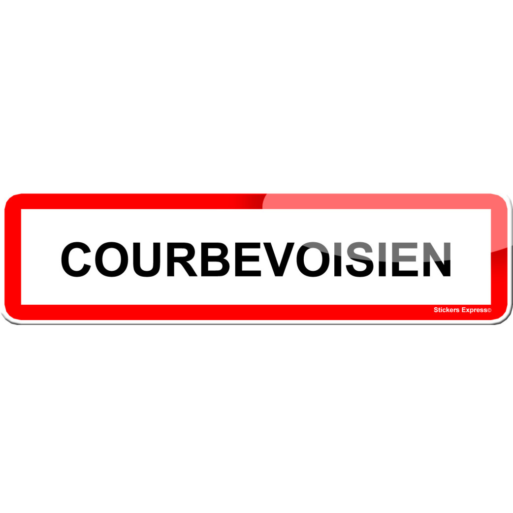 Courbevoisien (15x4cm) - Sticker/autocollant