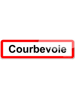Courbevoie (15x4cm) - Sticker/autocollant