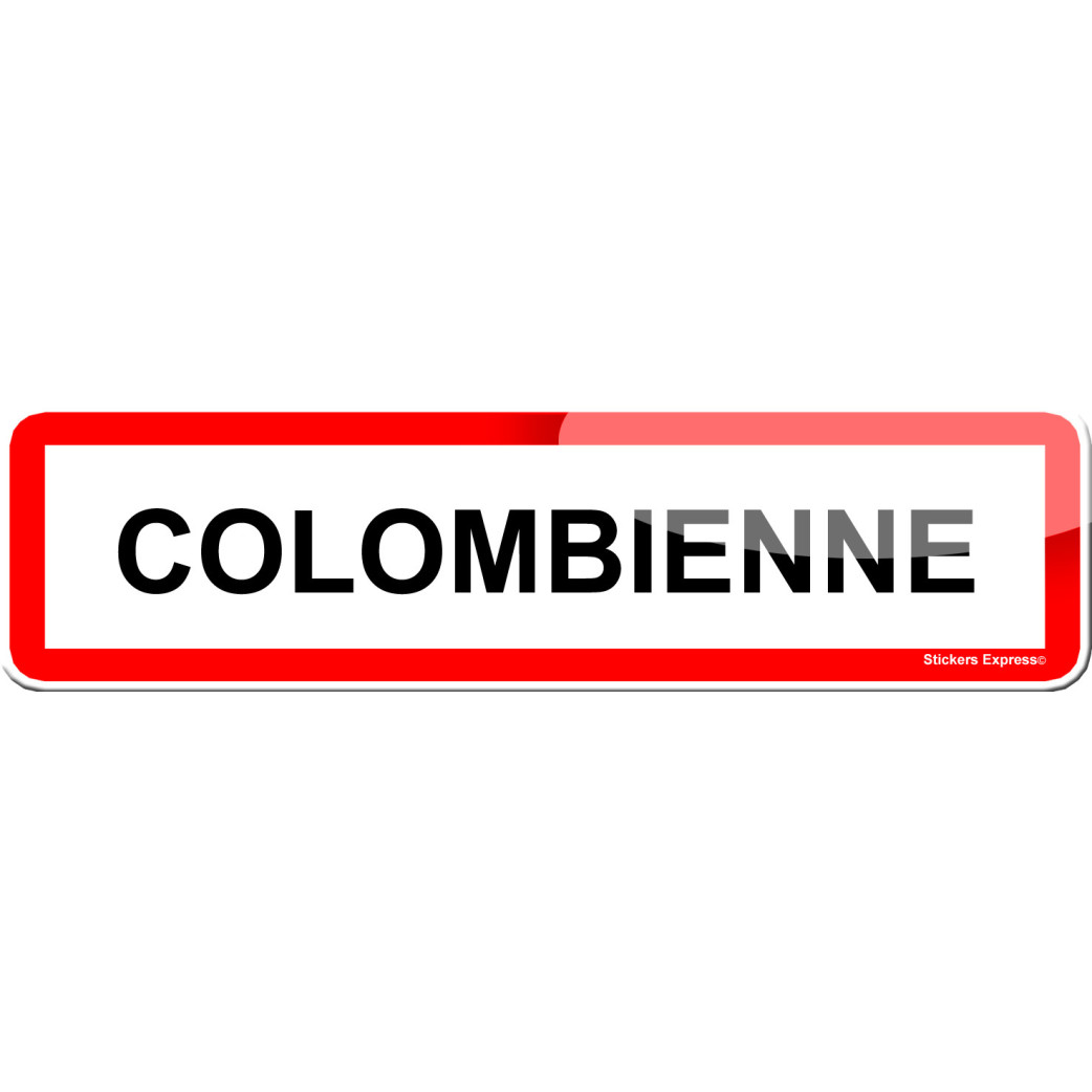 Colombienne (15x4cm) - Sticker/autocollant